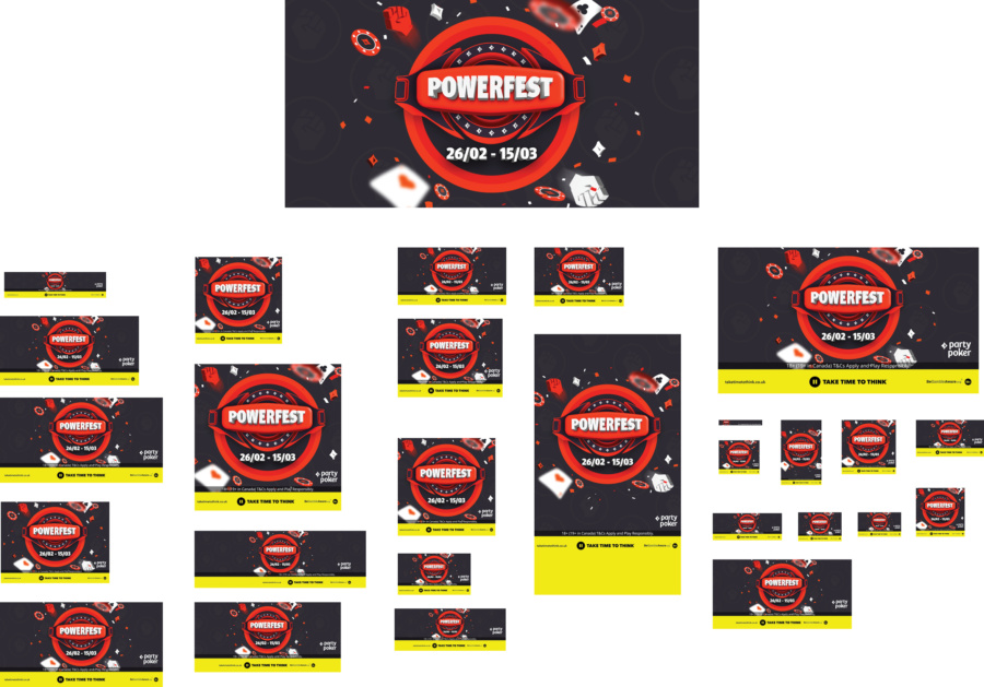 Various sizes for Webpages and Social Media